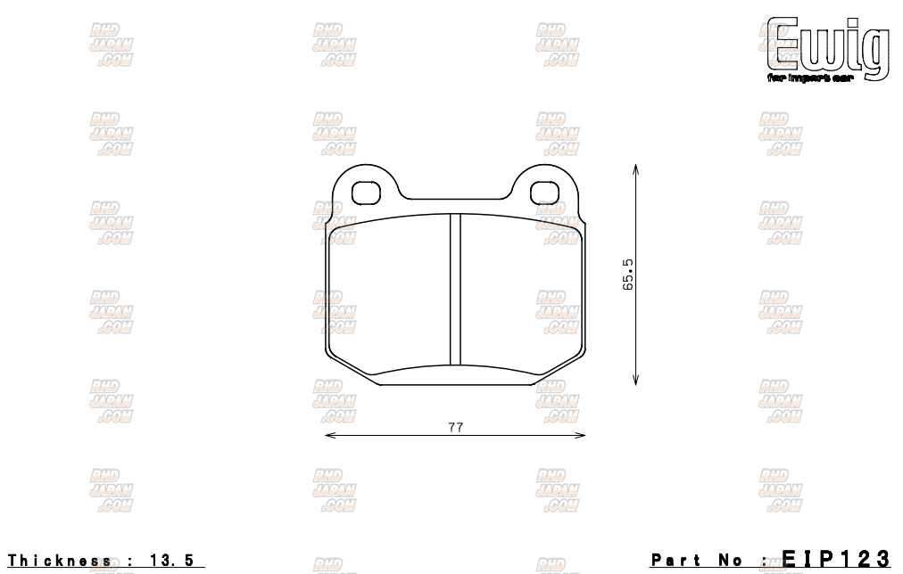 Endless Brake Pads Type MX72 Plus Full Set - Civic Type-R FK8